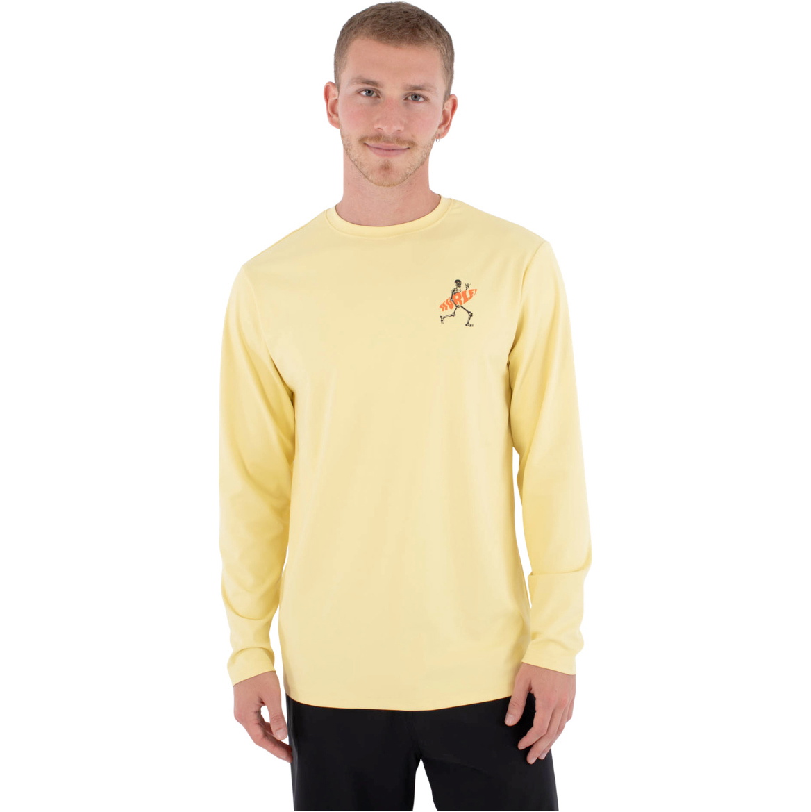2026 Hurley Männer Reguläre Flamengue-Langarm-Lycra-Weste MLEU00006 - Nectarine